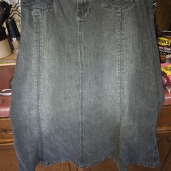 Blue Jean Skirt