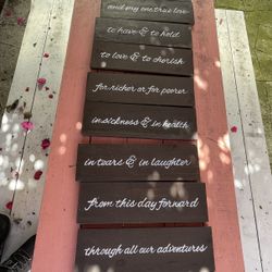 Wedding Vow Signs (painted)