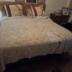 King Size Bed (Frame, Box, Mattress Included)