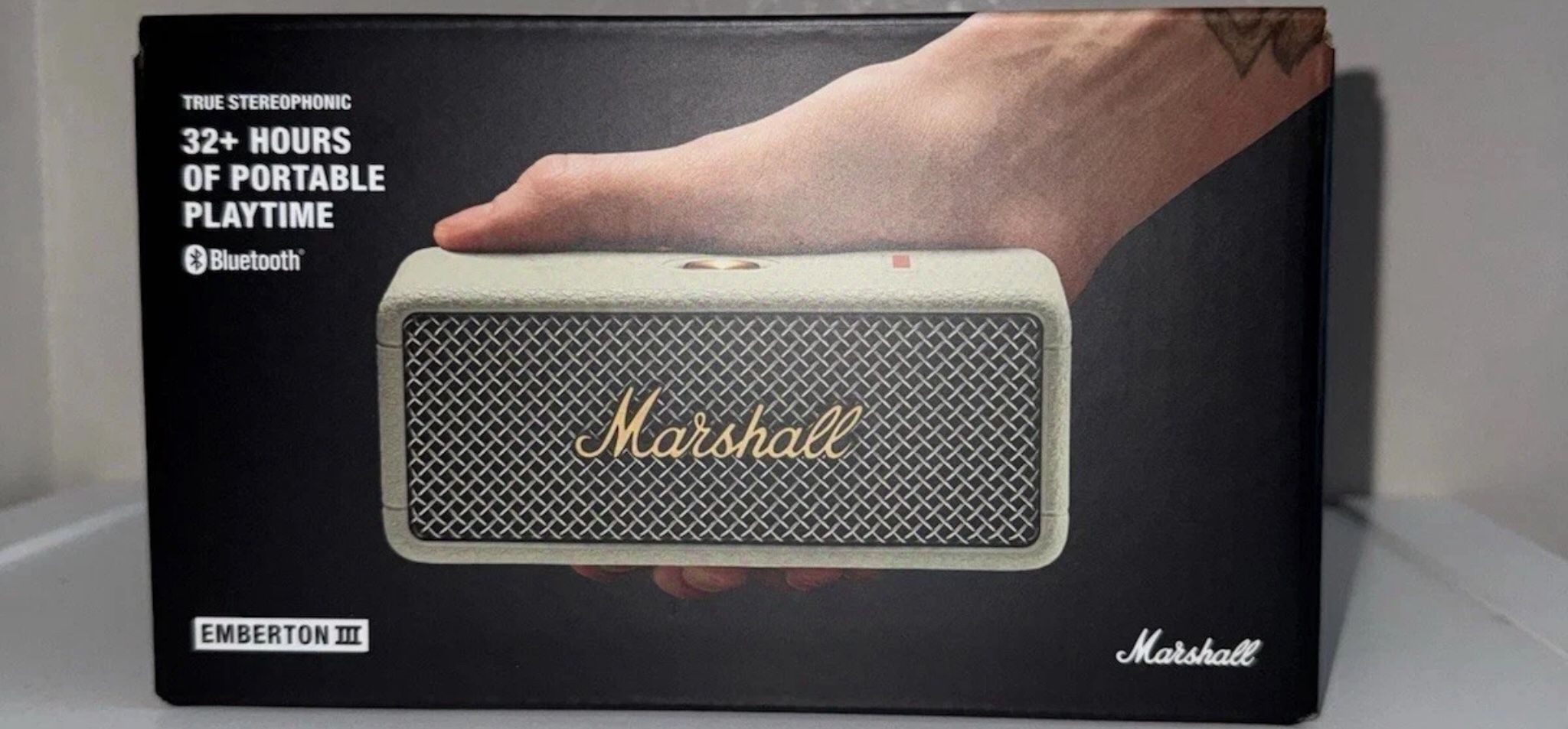 NEW Marshall Emberton III Portable Bluetooth Speaker 1007861 Sage NEW SEALED!!!!