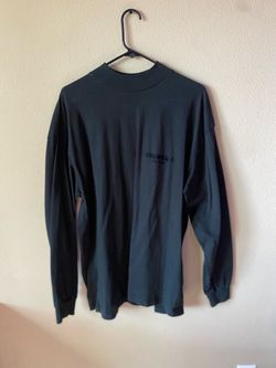 Fear Of God Essentials, Long Sleeve Shirt Black oversized, size Mh