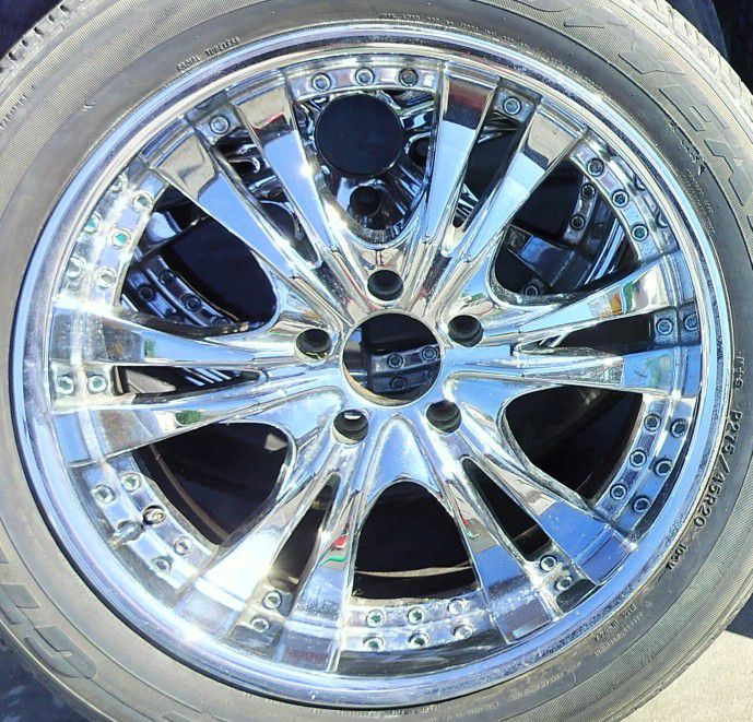 Panther 4 10 Scizzr Chrome Rims And Goodyear Eagle Gt 2 Tires E