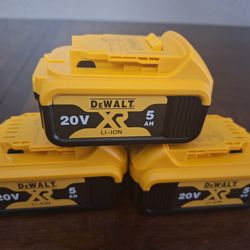 BRAND NEW: DEWALT BATTERIES!