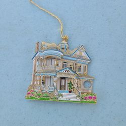 Vintage Sheila's Creations Christmas Ornament Banta House Osceola, Iowa 1996
