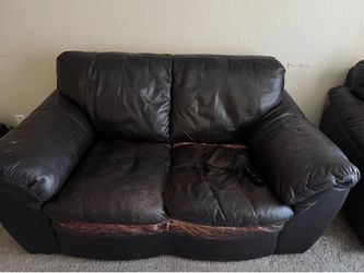 Black Loveseat & Matching Chair - $140 OBO