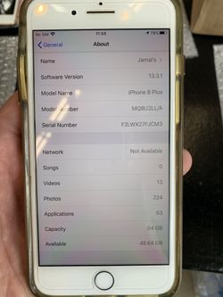 Like new iPhone 8 Plus 64GB White unlocked Asking $489