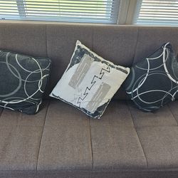 3 Indoor/Outdoor Throw Pillows or Cushions for Patio Furniture. Only used indoors. 17" x 17" Square
