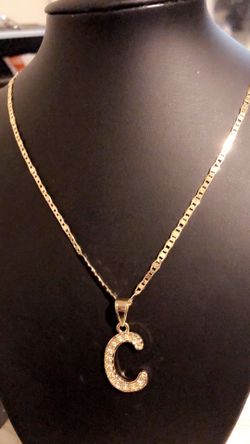 Gold plated chain and pendant