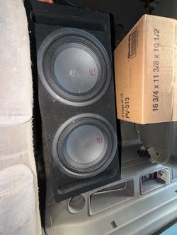 Dual Alpine R-Line Subwoofers in Ported Box
