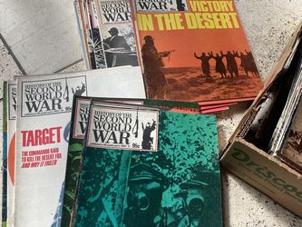 Vintage 1970s lot of WWII WW2 history magazines Rare find good reading