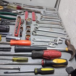 a lot of miscellaneous hand tools