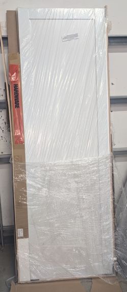 48" x 80'' Paintable Sliding Closet Door, Solid Core & Primed Water-Resistant Panels, Build Quality & Easy to Install (Double 25'' Pre-Assembled Panel