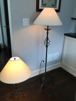 Iron Floor Lamp set - floor and table lamps