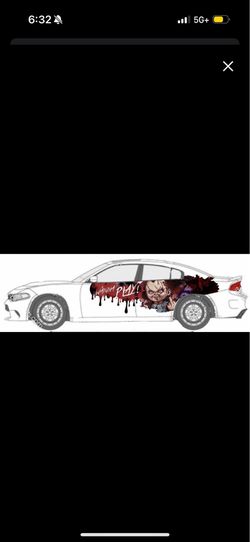 Custom Wrap DODGE CHARGER chucky Halloween