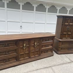 Set vintage  Armoire and Dresser by Drexel Heritage