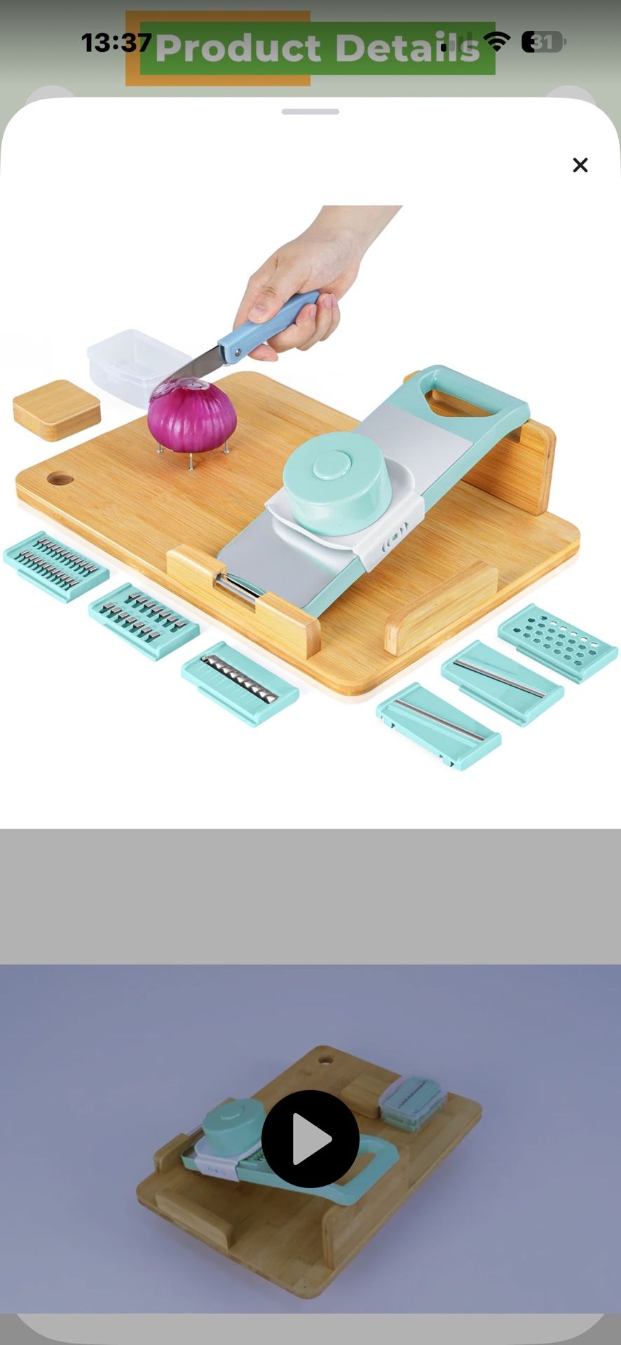 One Handed Cutting Board