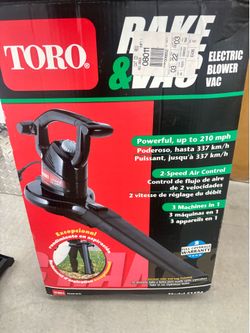 Toro Rake & Vac Electric Blower Vac (model 51574)