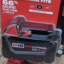 Milwaukee

M18 18-Volt 5.0 Ah Lithium-Ion XC Extended Capacity Battery Pack

