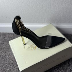 Black High Heels Size 8 Women 