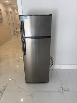 Levilla Top Freezer Refrigerator Stainless Steel