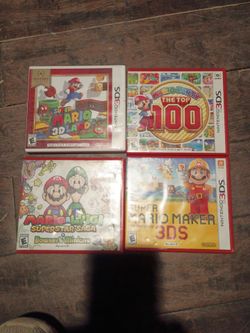 4 Nintendo 3DS Mario Games Bundle