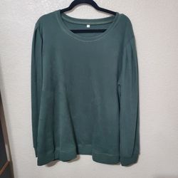 Green  Fleece Sweater 