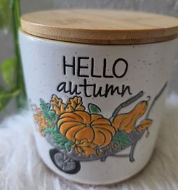 Hello Autumn Ceramic Canister