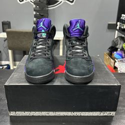 Jordan 5 Black Grape Size 13 New