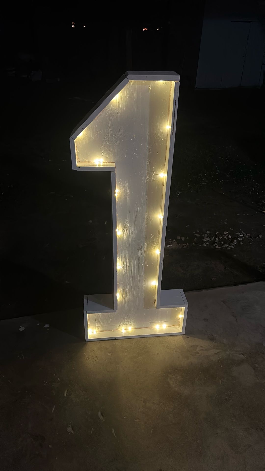 Hand Made Wood Number 1