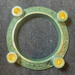 Celtic Knot Advent Wreath Candle Holder Abbey Press Green Irish 12” Resin/Christ