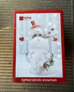 JCPenney Home Collection Lighted Acrylic Snowman Decor