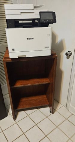 Printer / podium stand with lockable wheels