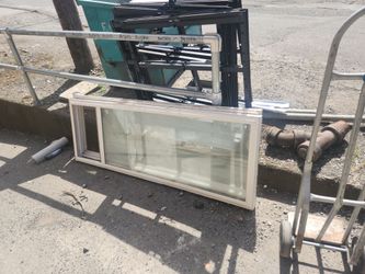 2 free windows and scrap metal
