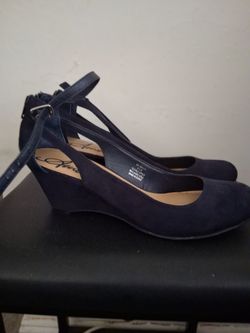 American Rag Cie Navy Blue Suede Heels
