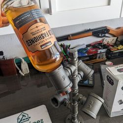 Metal Pipe Wine Rack 