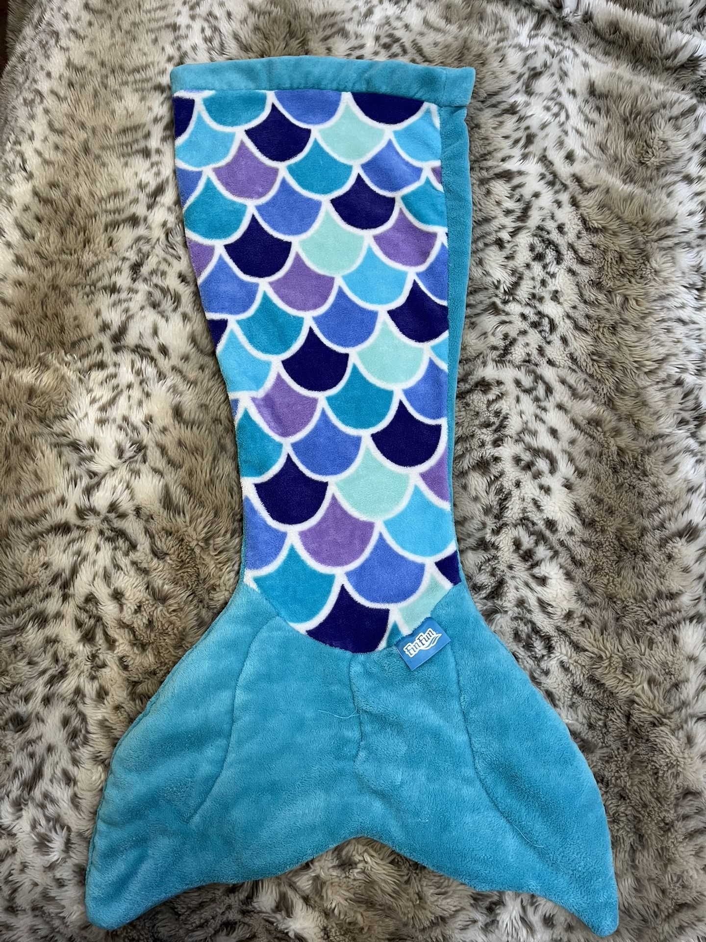 Fun Fun Cuddle Blanket Mermaid Tail For Kids
