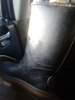 Unisex Gucci Rainboots Size 9.5 7/10 condition