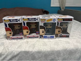Funko Pop Lot – 4 Figures (2 Limited Edition Baseball Freddy, Jerry Seinfeld, Edgin D&D) 30$ OBO