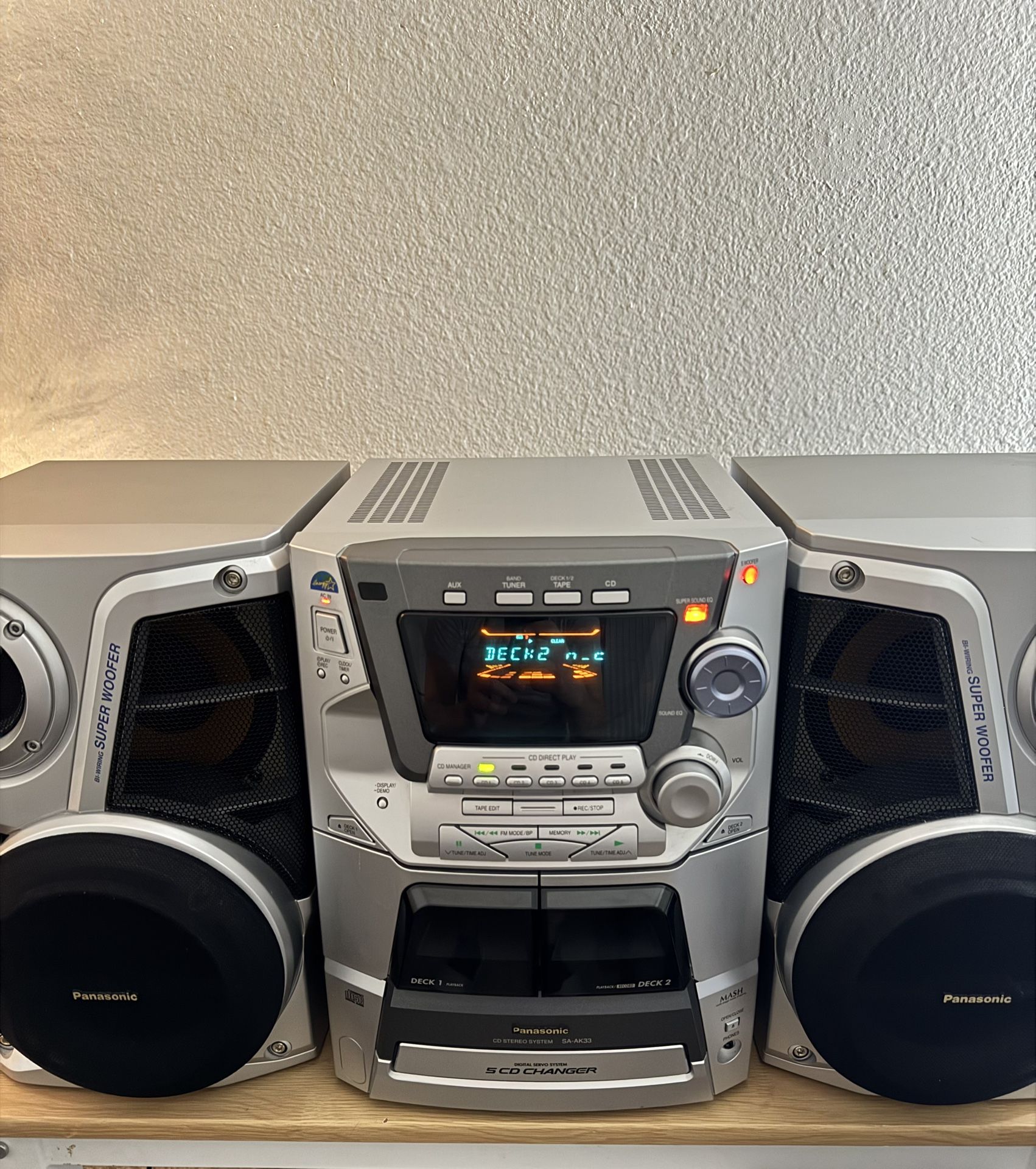 Panasonic 5 Disc Stereo System