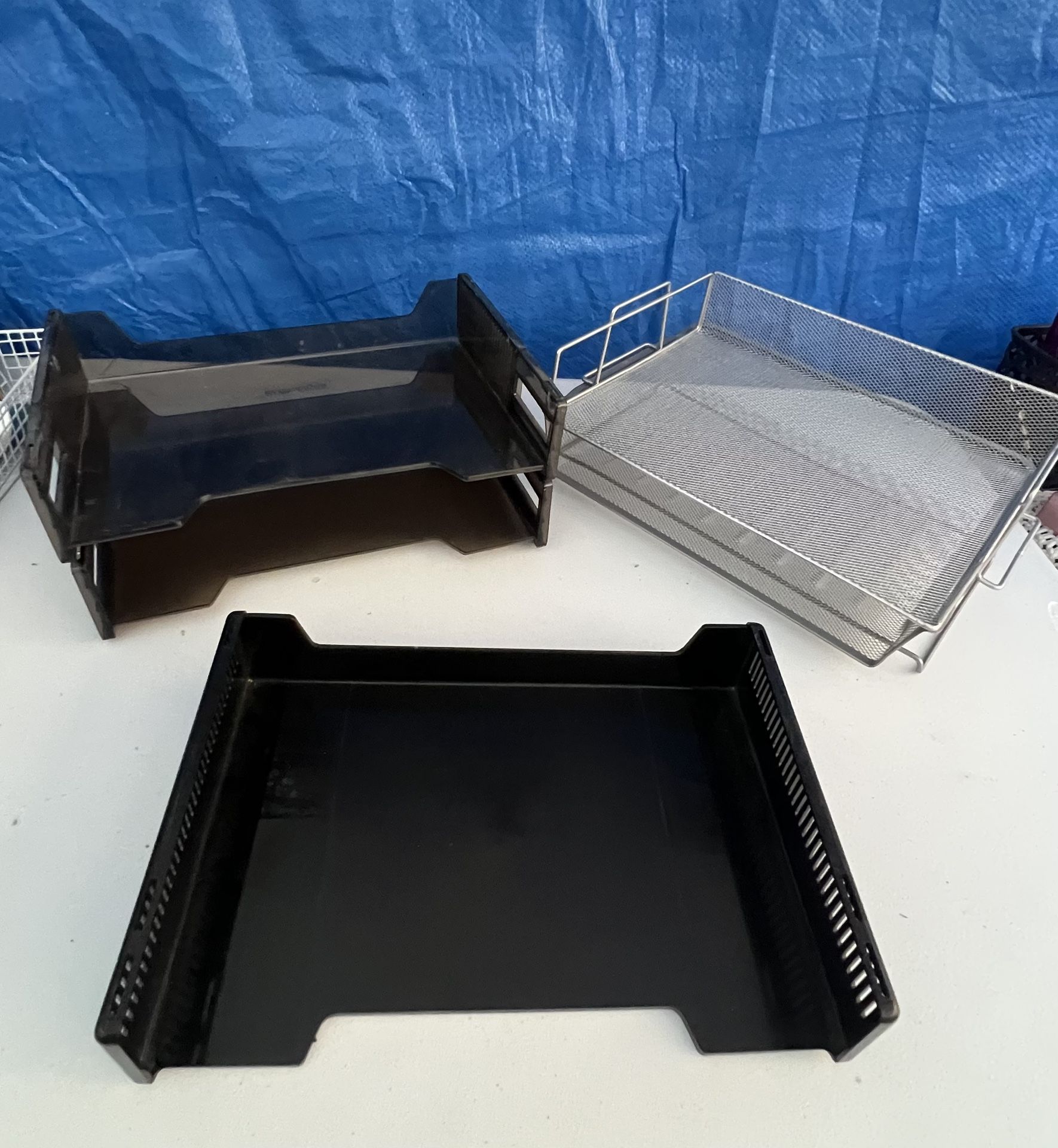 Lot Of Office Tray Set