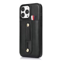 Black Leather iPhone 14 Pro Max / 14 / 14 Plus Case