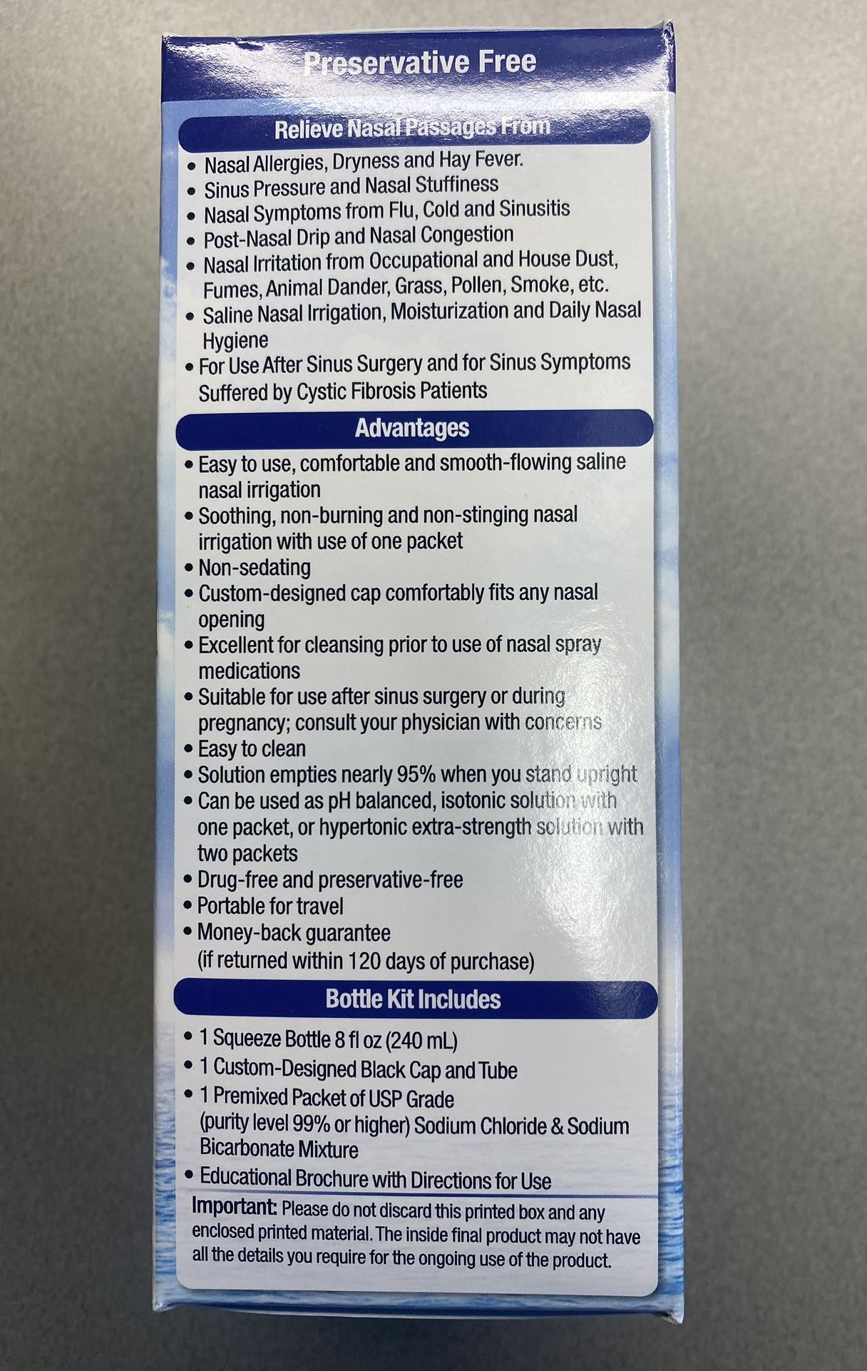 Neil Med Sinus Rinse And Dry Nose Spray Both Brand New And Sealed Both For Only $12!!!
