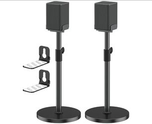 Heavy-Duty Speaker Stands Pair for LG Speaker Stands with LG Soundbar Mount - Height Adjustable