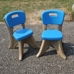 Two LIKE NEW Step 2 Toddler Chairs. 