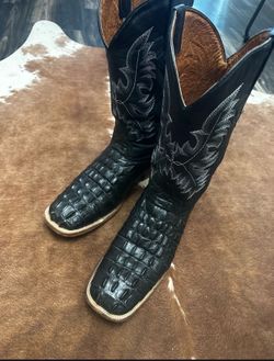 💥💥💥El Presidente Black Leather Men’s 12.5 Wide Boots💥💥💥