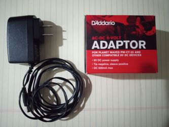 D'Addario AC-DC 9-Volt Adapter Instrument Pedal Power Supply