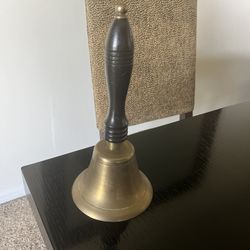 Vintage Brass Hand Bell 7 Inches 