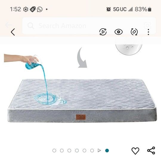 WNPETHOME Orthopedic Dog Beds for Large Dogs,27 ×36 In  Extra Large Waterproof Dog Bed