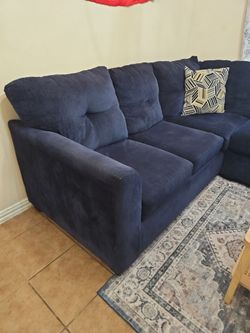 Navy blue couch