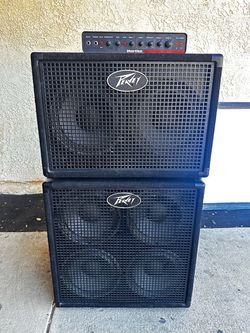 Peavey Speaker Cabinets with Hartke Bass Head